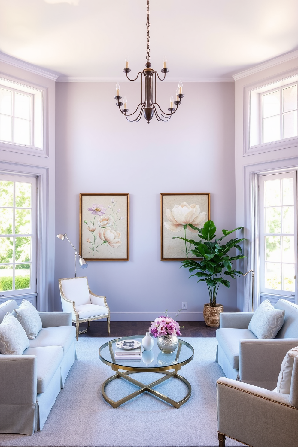 Periwinkle Wall Painting Ideas 21