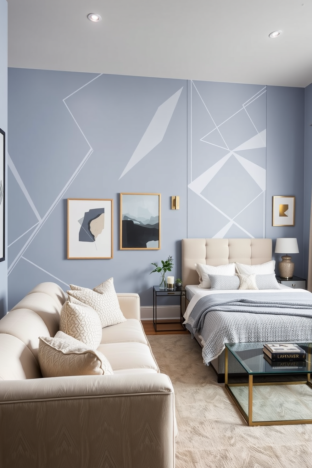 Periwinkle Wall Painting Ideas 25