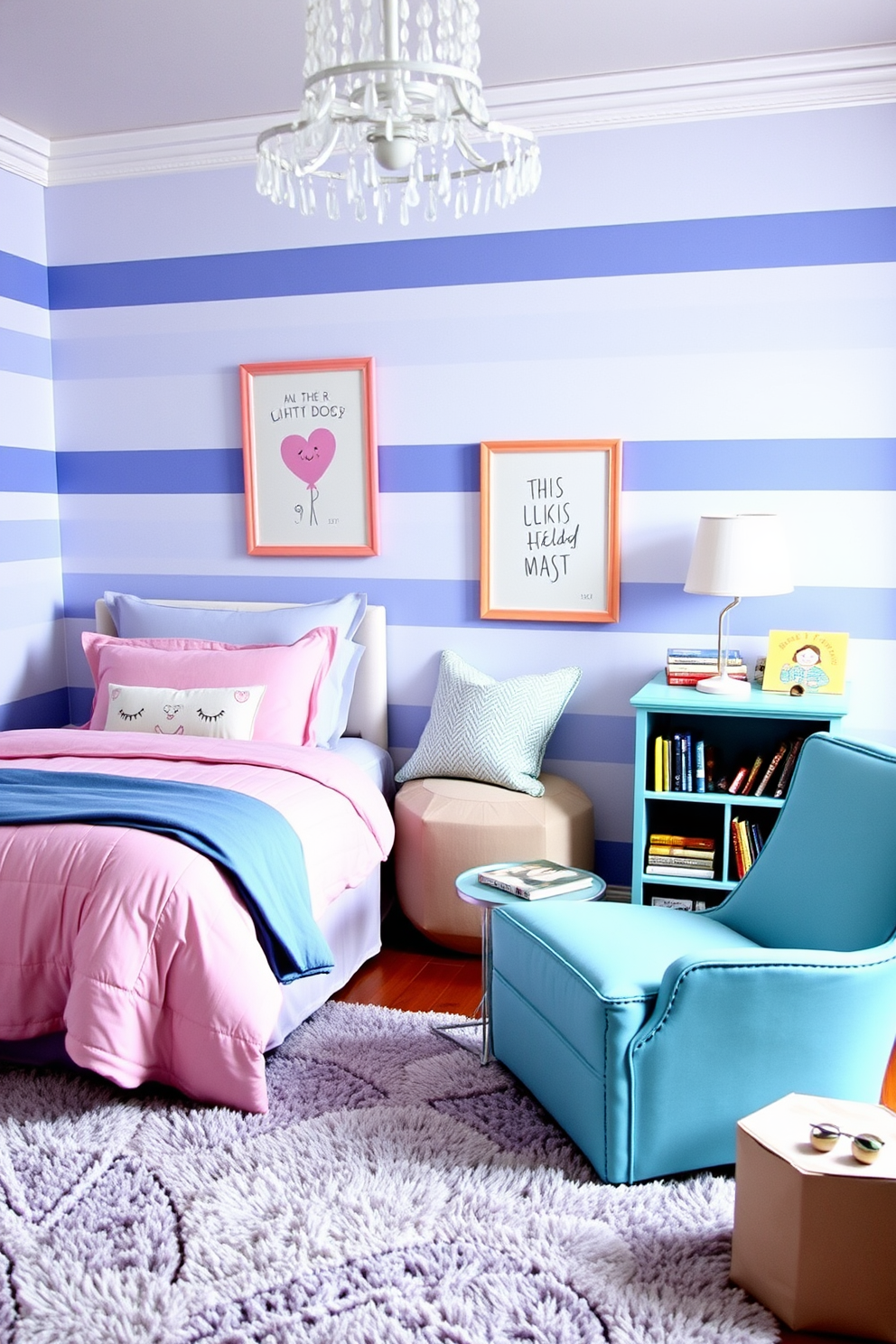 Periwinkle Wall Painting Ideas 4