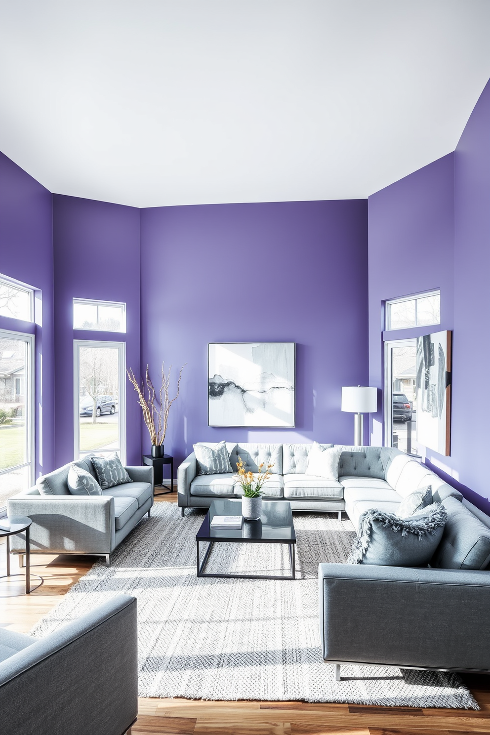 Periwinkle Wall Painting Ideas 6