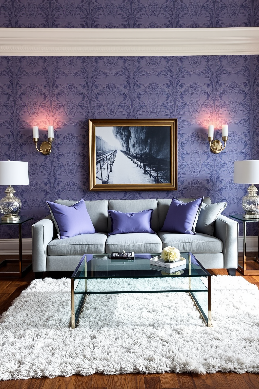 Periwinkle Wallpaper Decorating Ideas 18