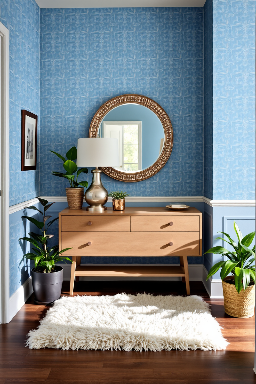 Periwinkle Wallpaper Decorating Ideas 21