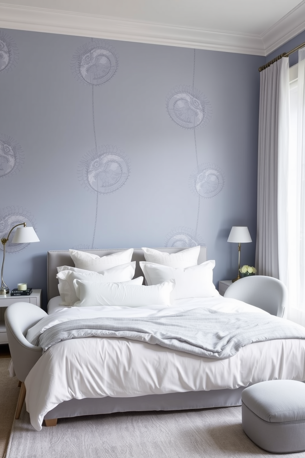 Periwinkle Wallpaper Decorating Ideas 27