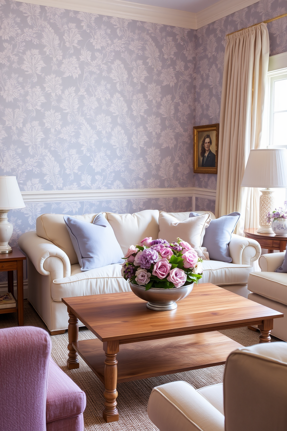 Periwinkle Wallpaper Decorating Ideas 29