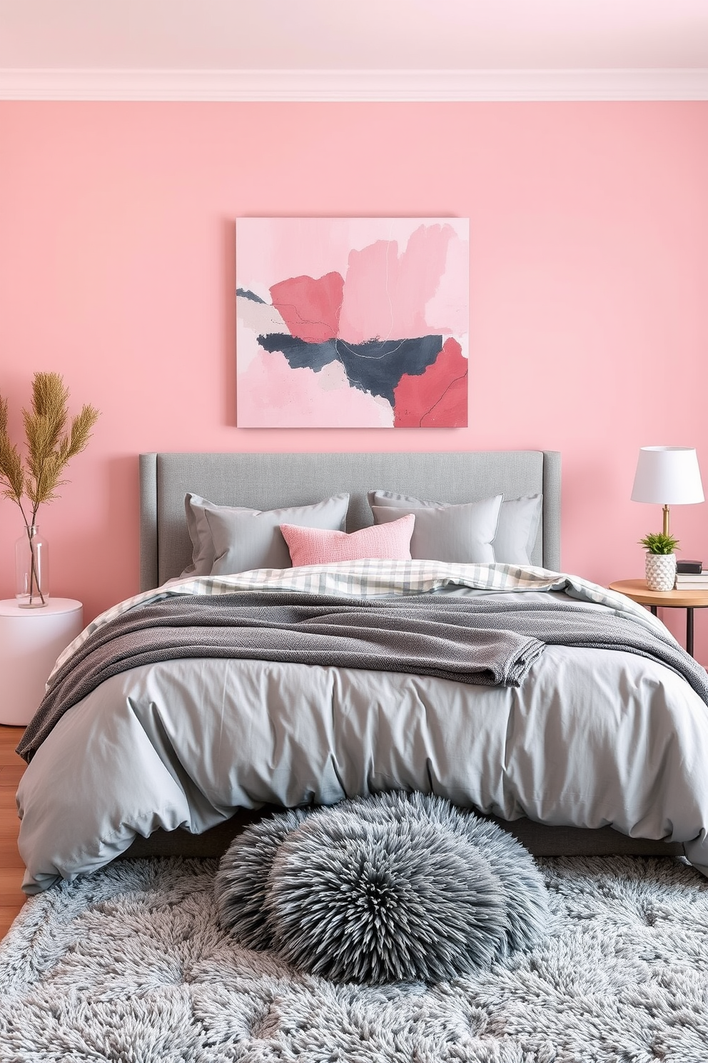 Pink Wall Painting Ideas 14