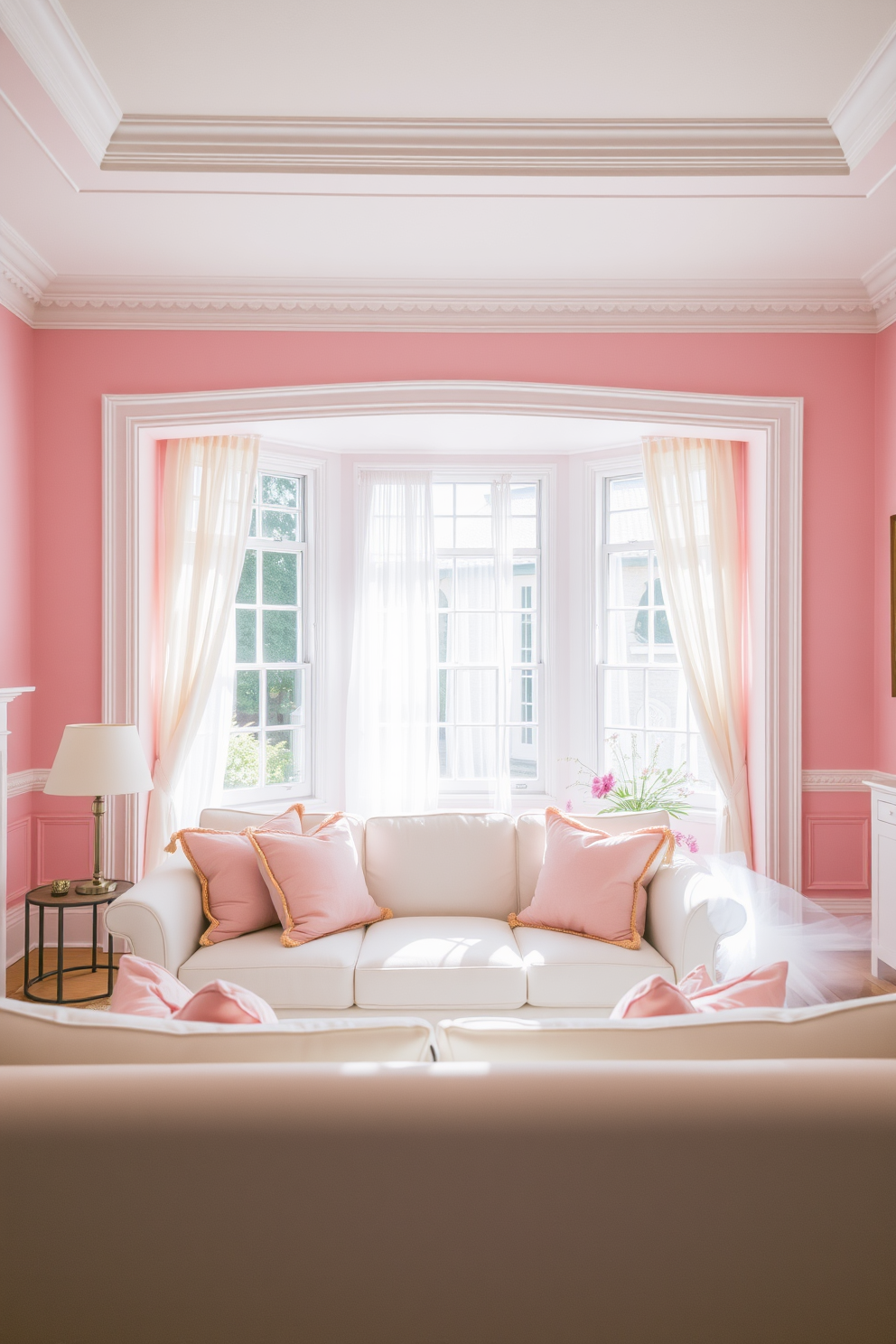 Pink Wall Painting Ideas 19