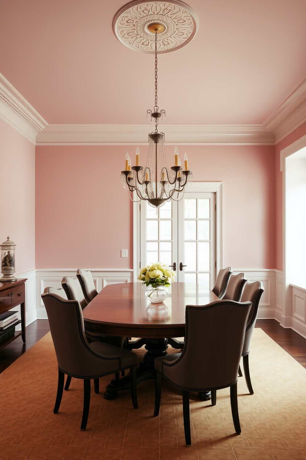 Pink Wall Painting Ideas 21