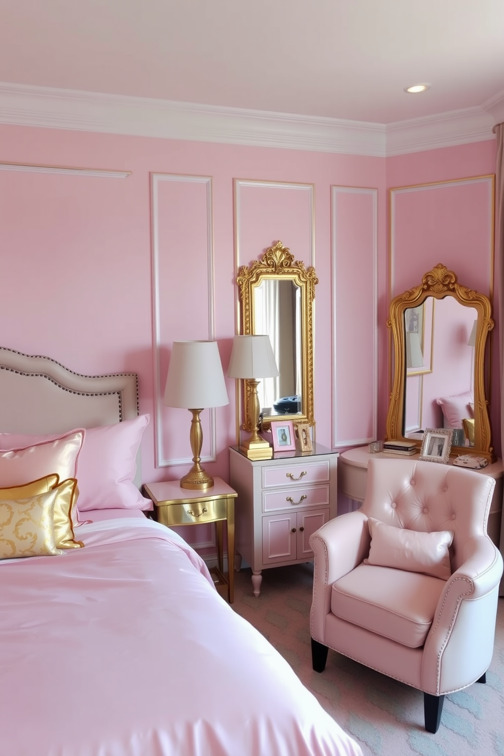 Pink Wall Painting Ideas 22