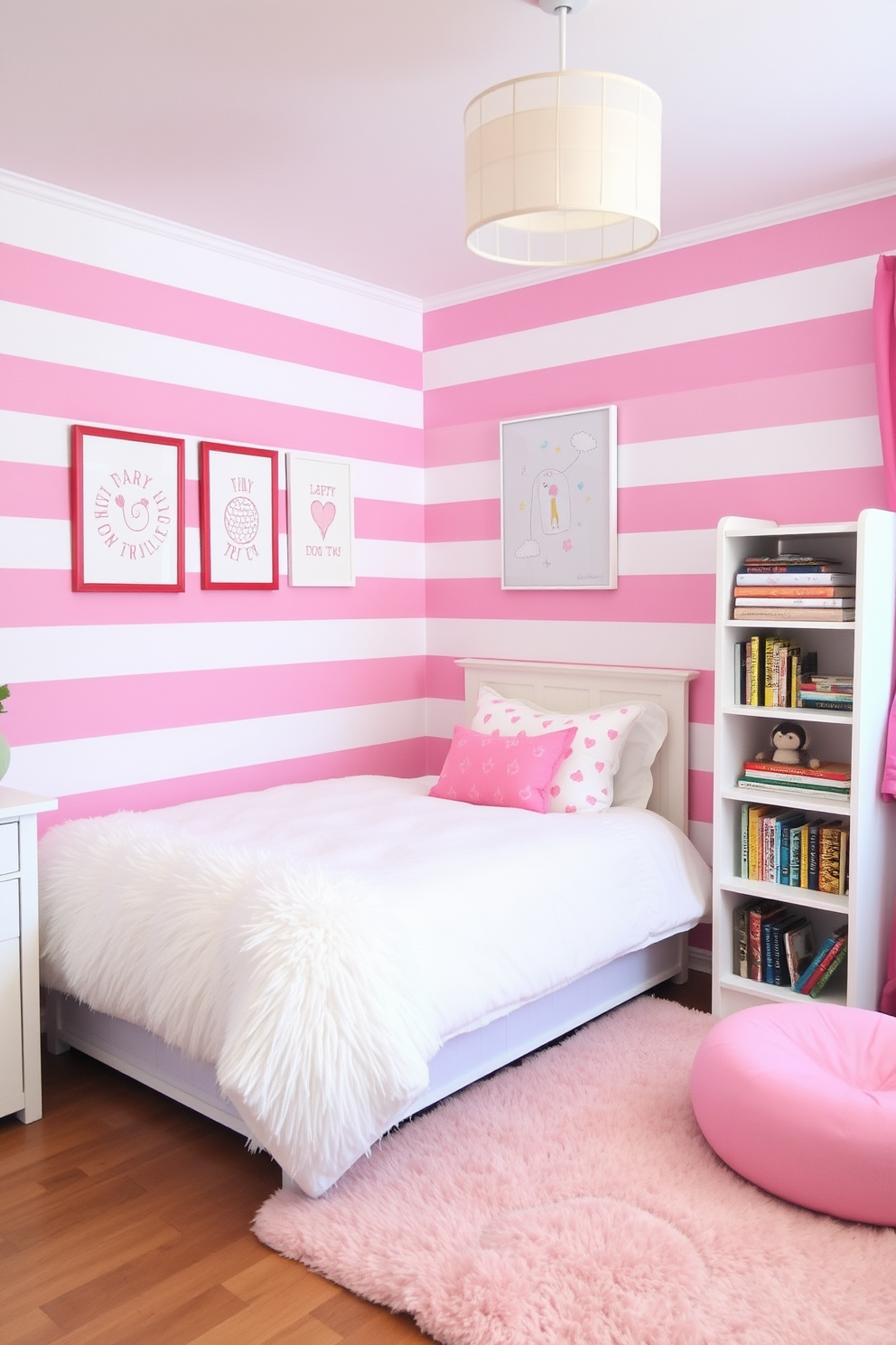 Pink Wall Painting Ideas 24