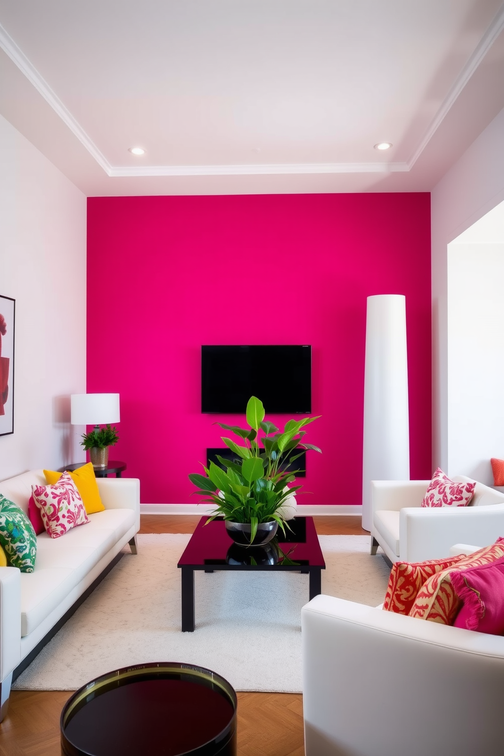 Pink Wall Painting Ideas 28