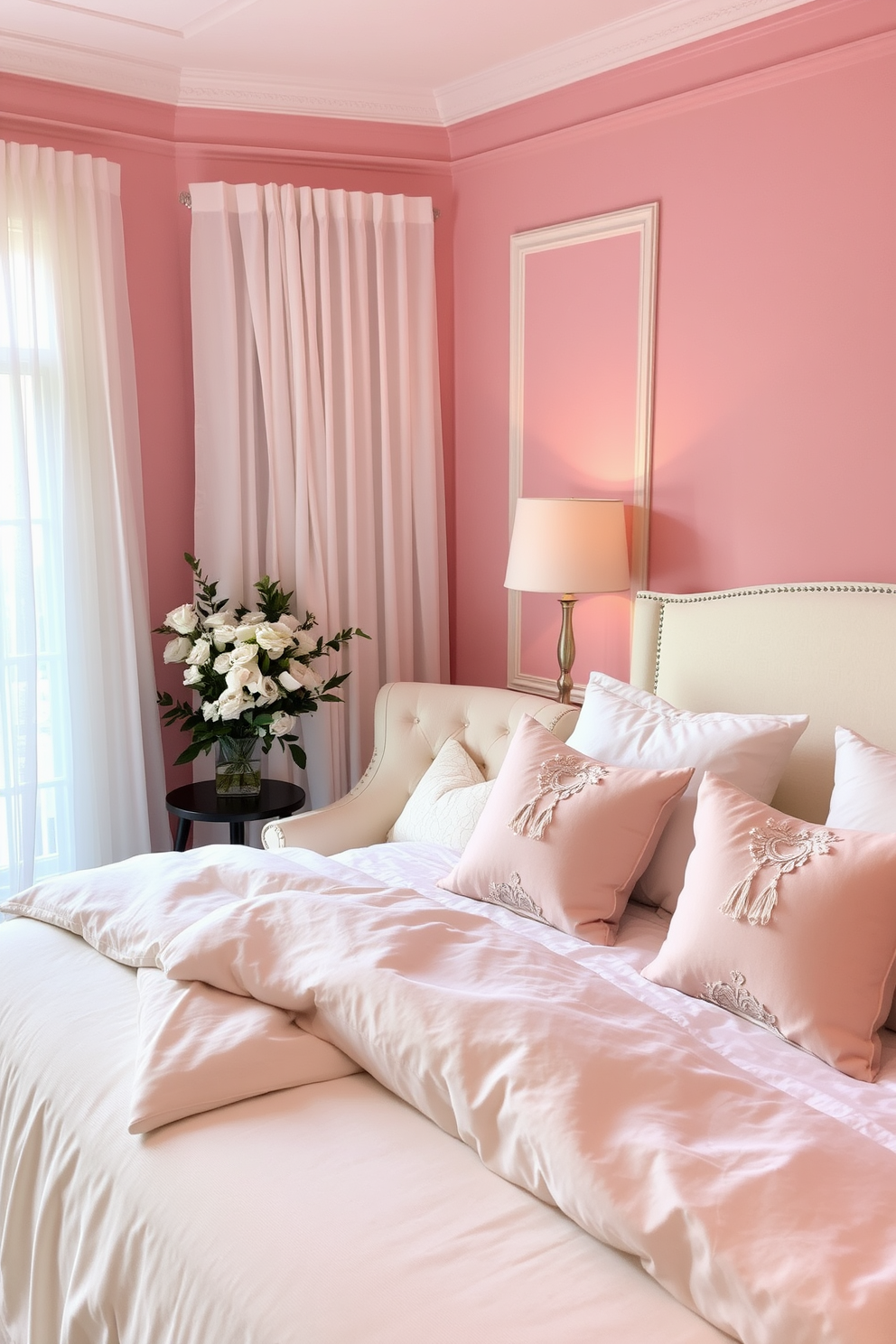 Pink Wall Painting Ideas 30