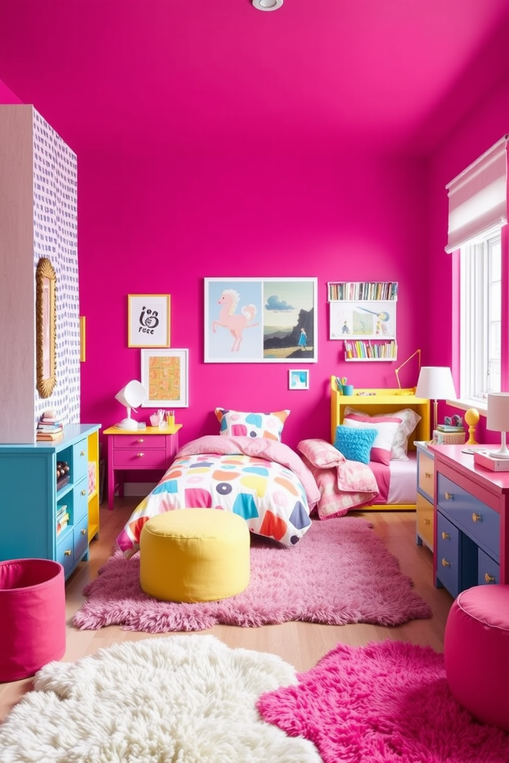 Pink Wall Painting Ideas 4