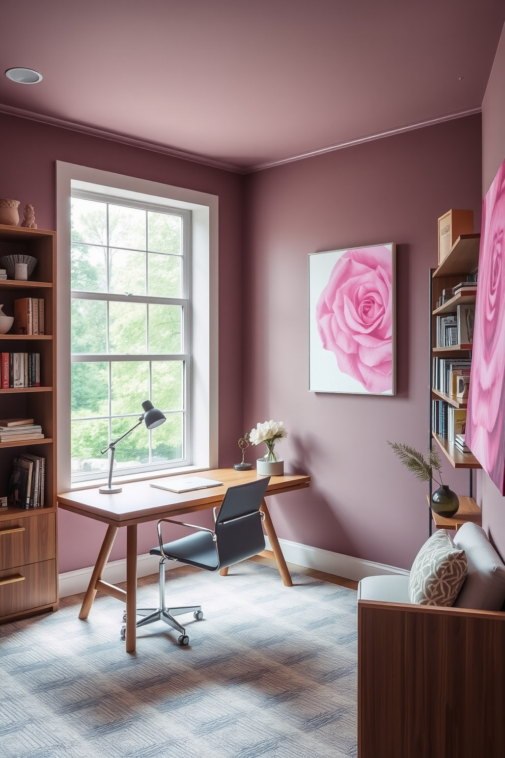 Pink Wall Painting Ideas 5