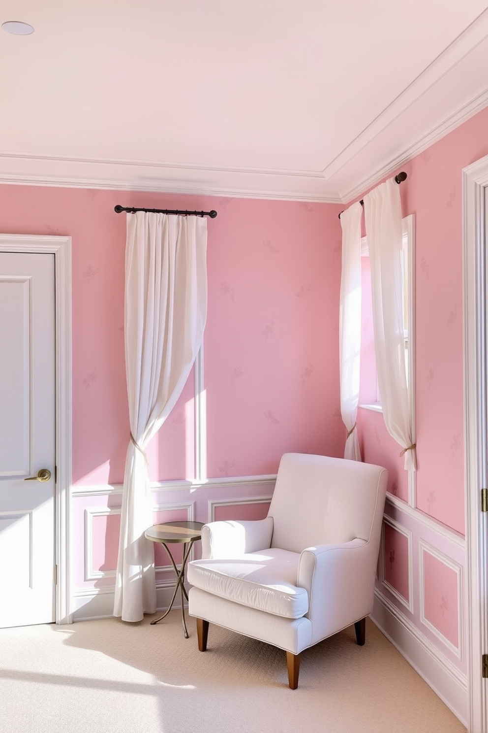 Pink Wall Painting Ideas 7