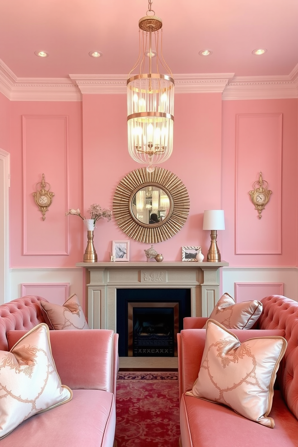 Pink Wall Painting Ideas 9