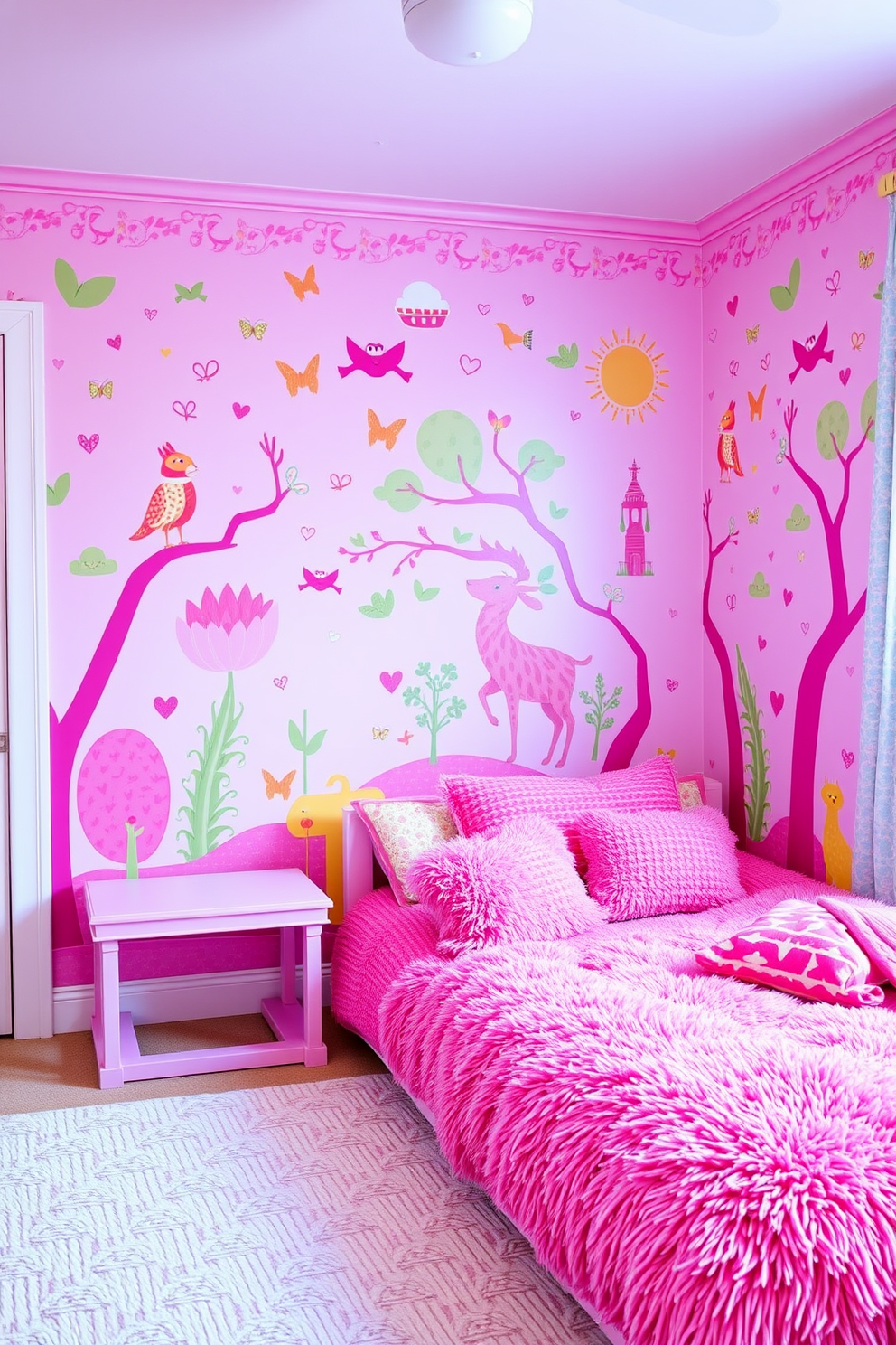 Pink Wallpaper Decorating Ideas 11