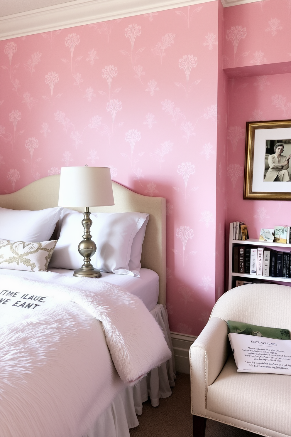 Pink Wallpaper Decorating Ideas 14