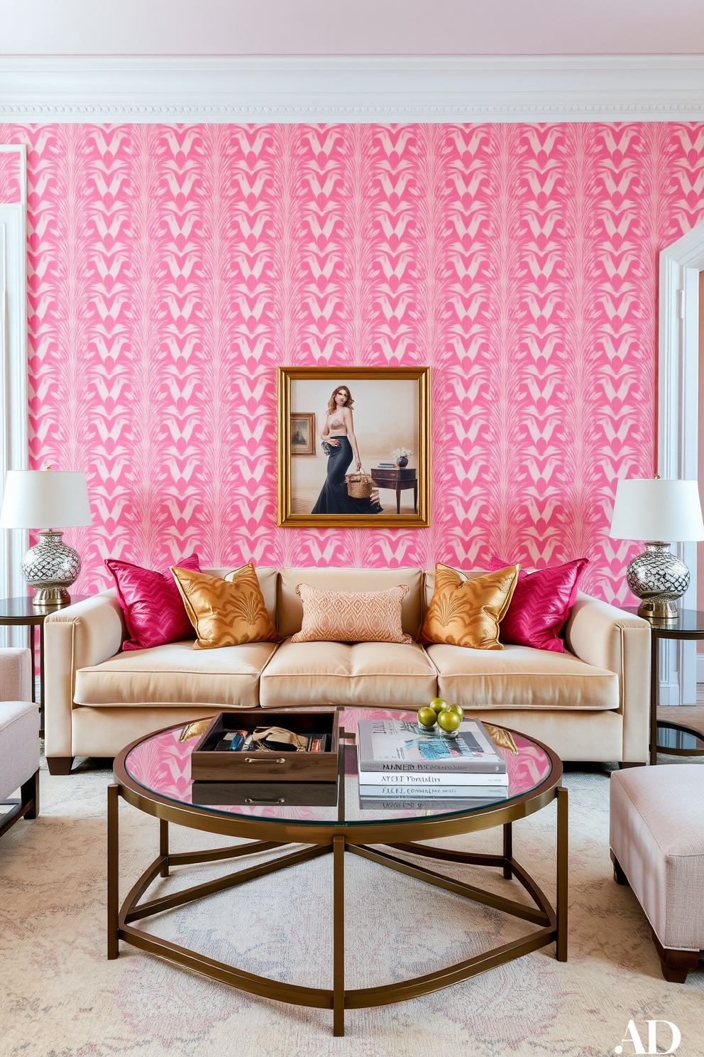 Pink Wallpaper Decorating Ideas 20