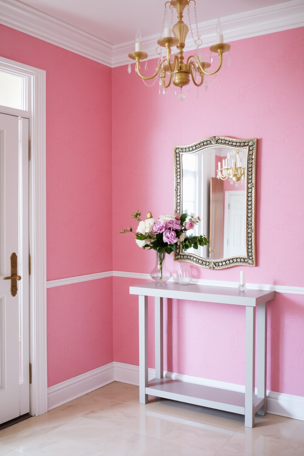 Pink Wallpaper Decorating Ideas 27