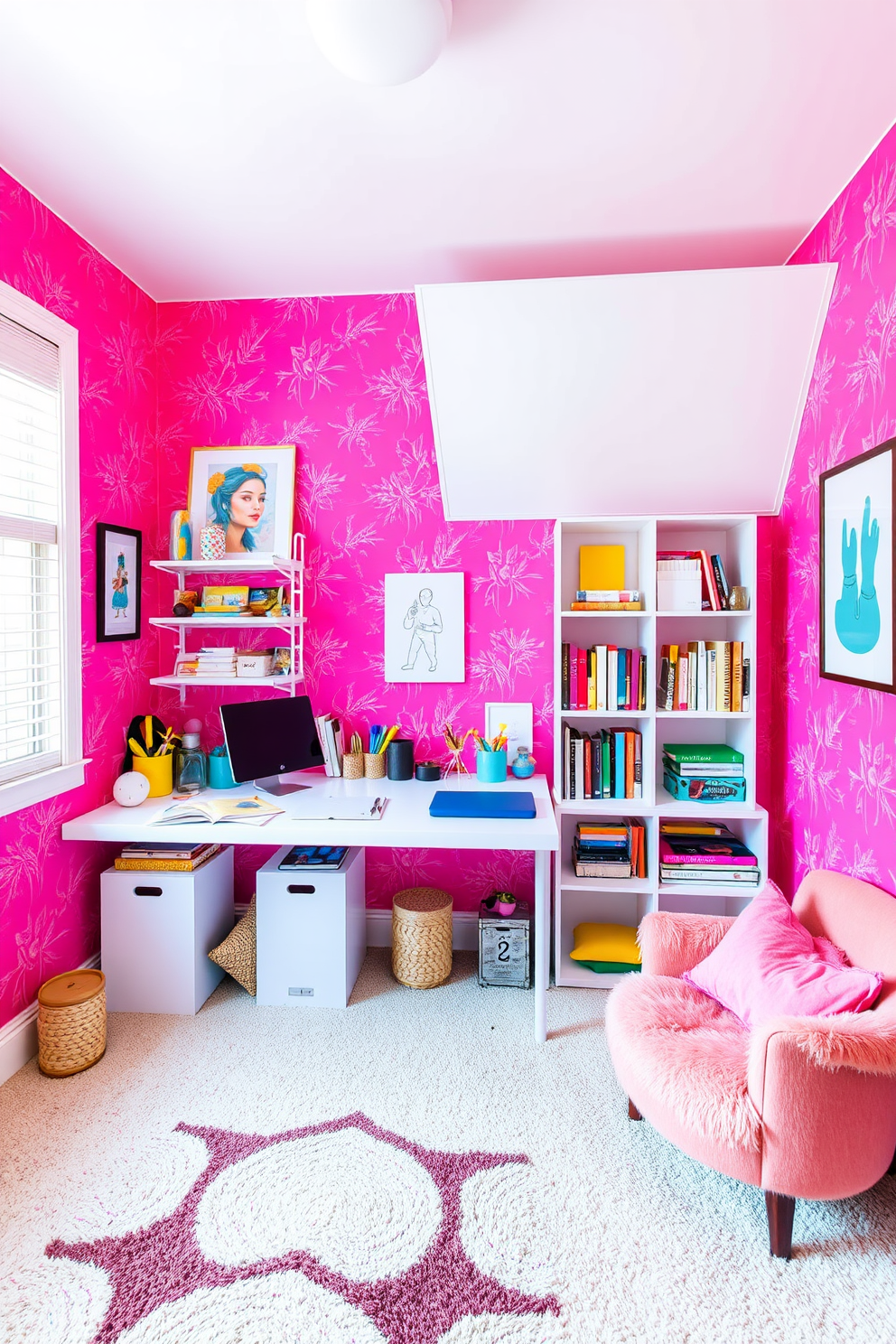 Pink Wallpaper Decorating Ideas 28