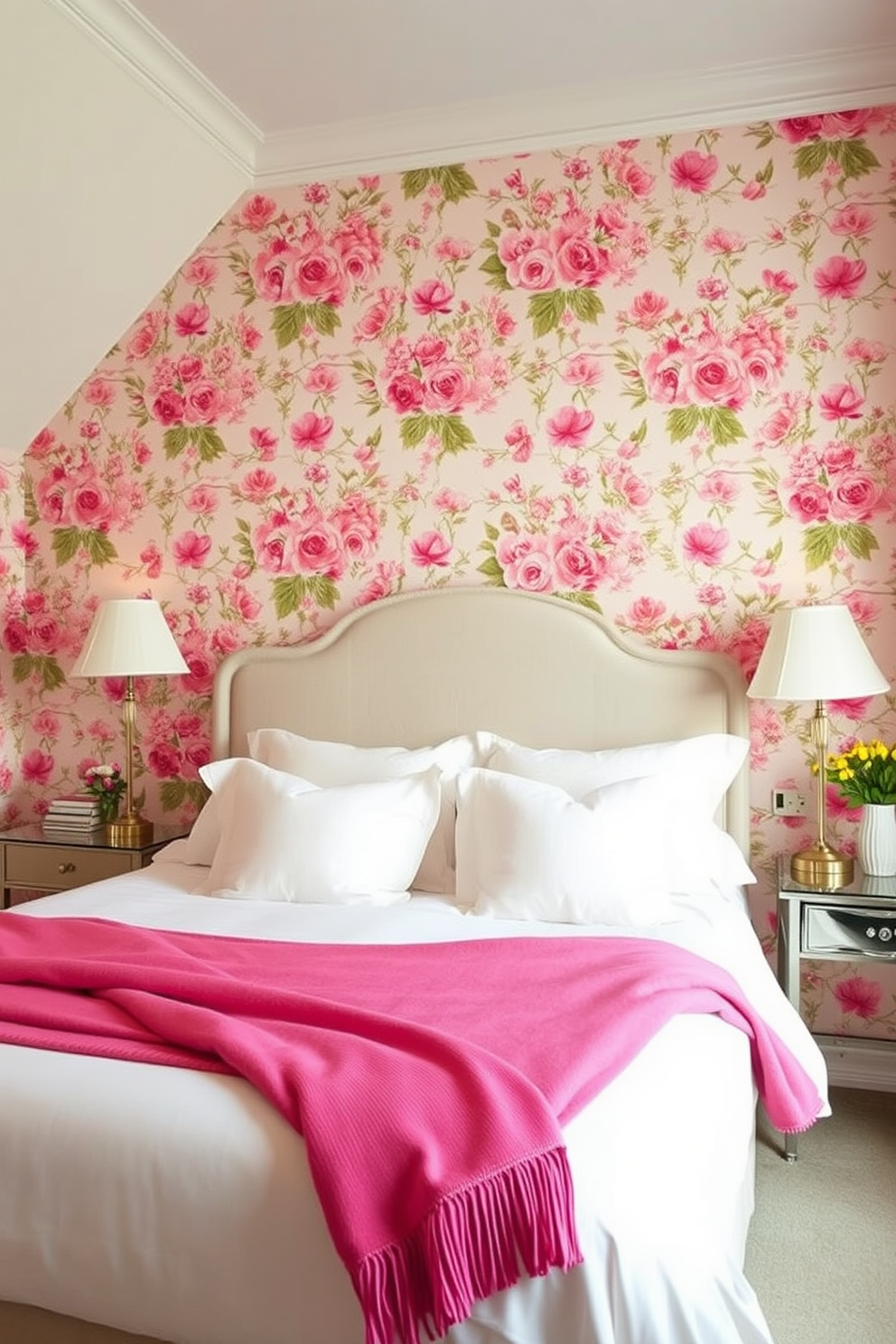 Pink Wallpaper Decorating Ideas 3