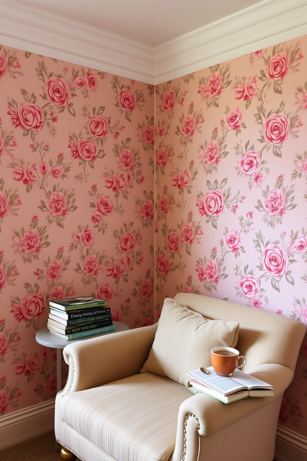 Pink Wallpaper Decorating Ideas 5