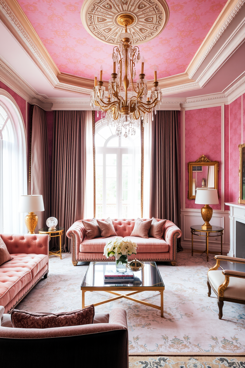 Pink Wallpaper Decorating Ideas 6