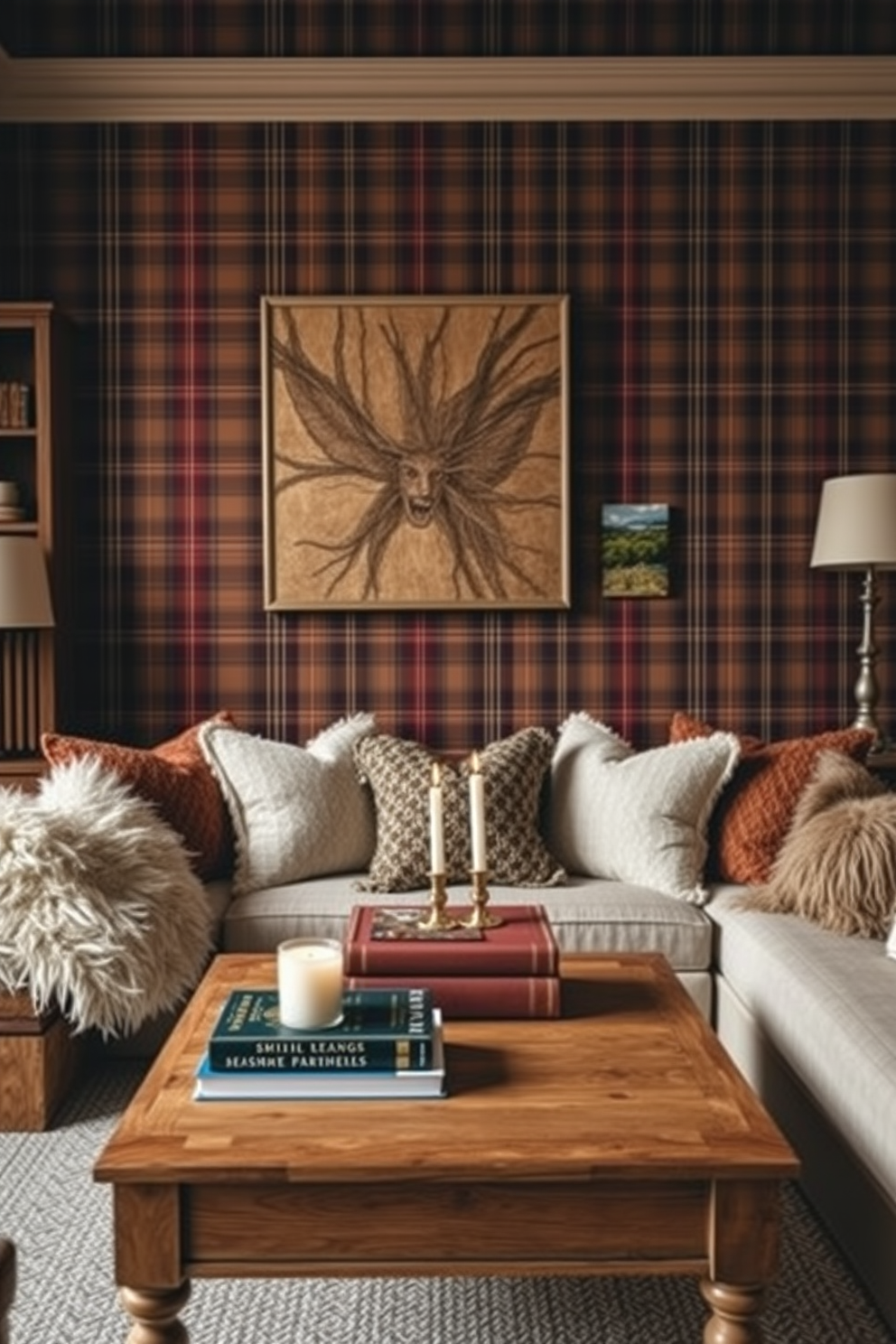 Plaid Wallpaper Decorating Ideas 5