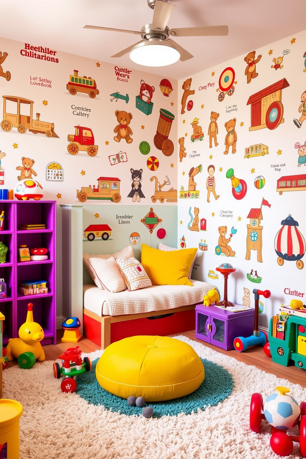 Playroom Wall Painting Ideas 16