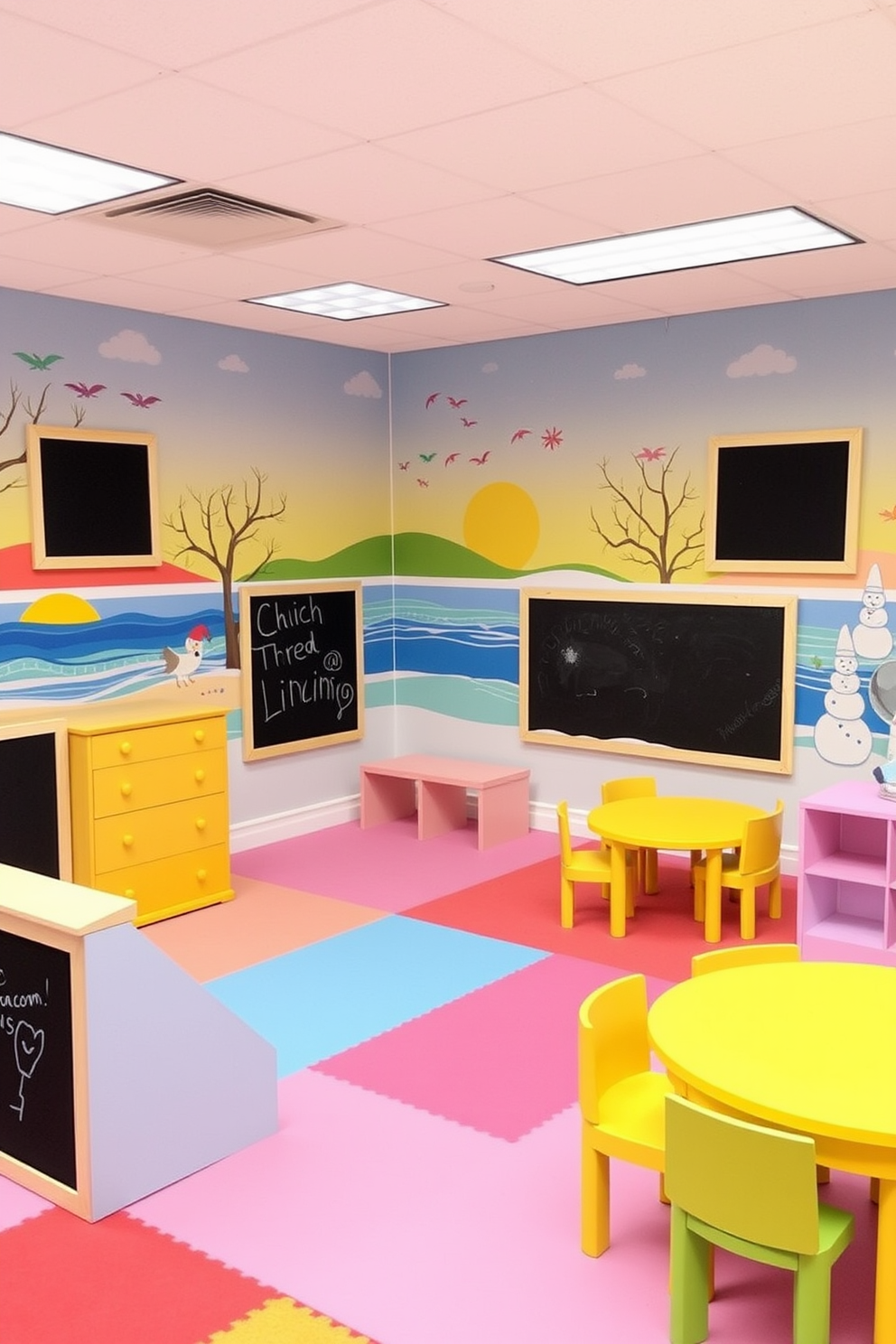 Playroom Wall Painting Ideas 26