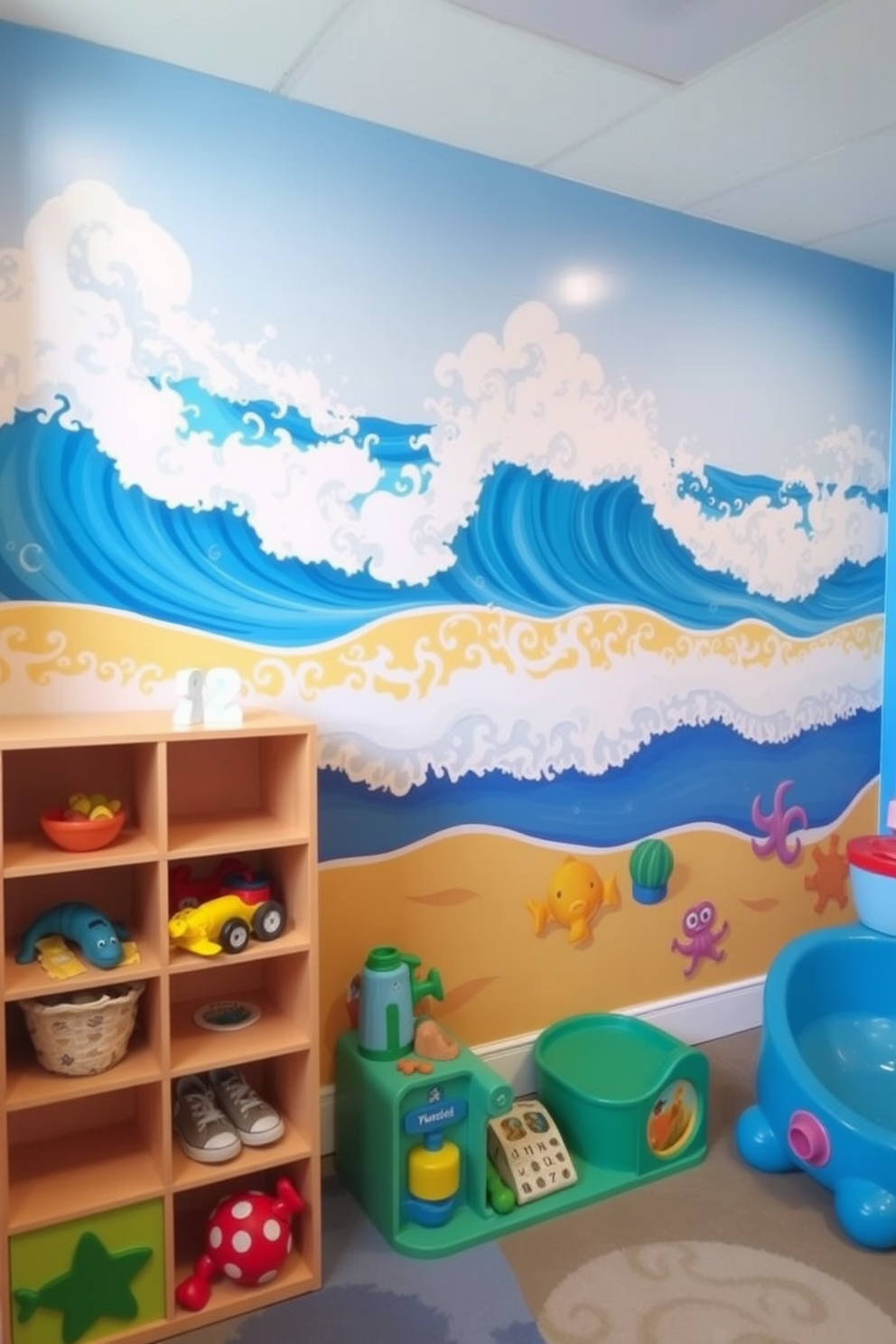 Playroom Wall Painting Ideas 29