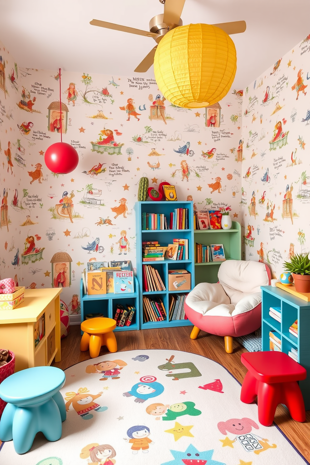 Playroom Wallpaper Decorating Ideas 10