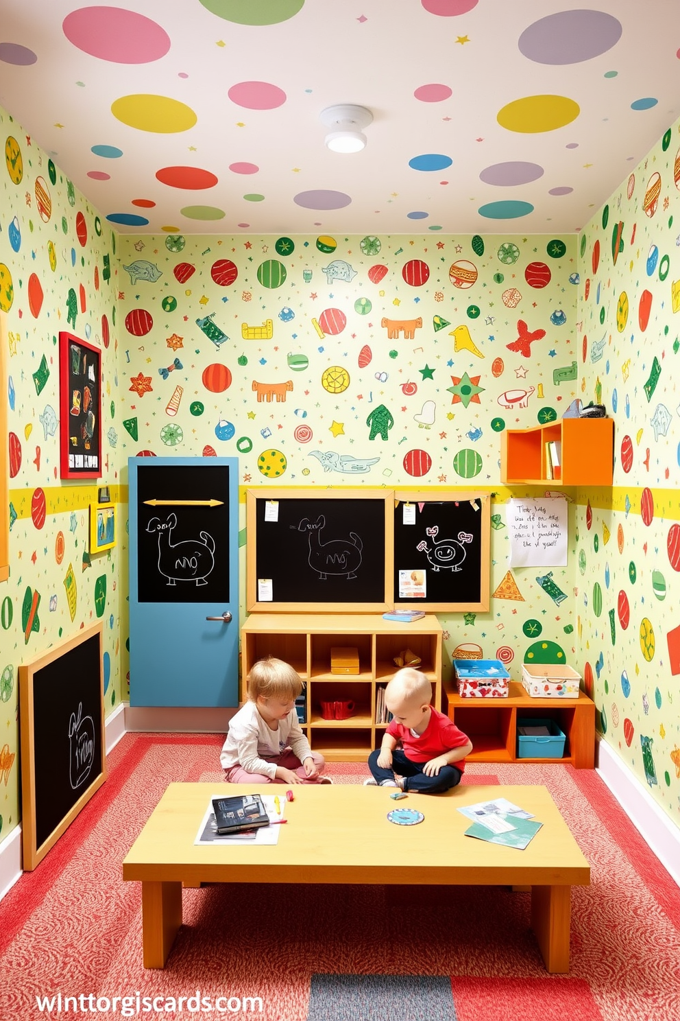 Playroom Wallpaper Decorating Ideas 30