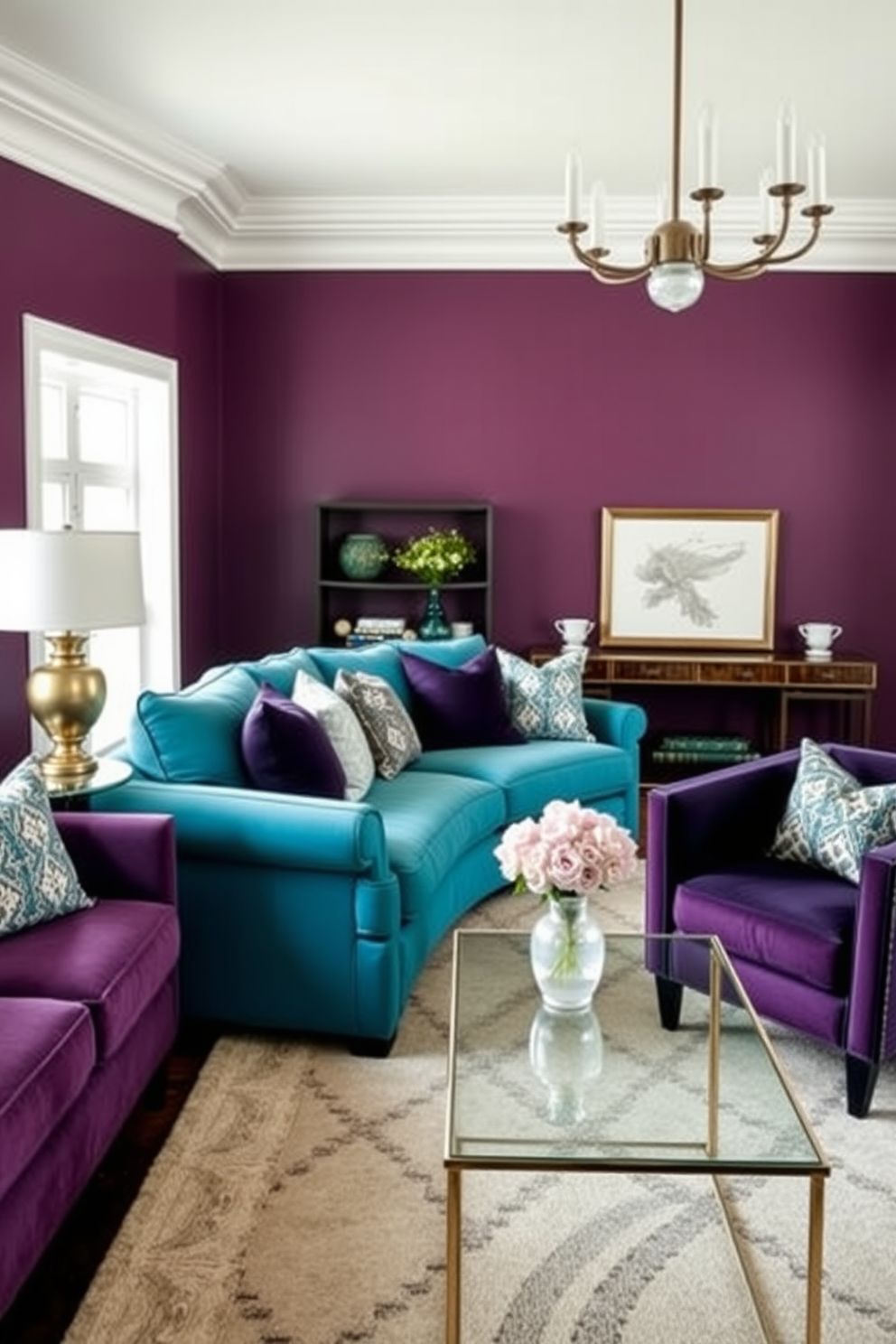 Plum Wall Painting Ideas 10