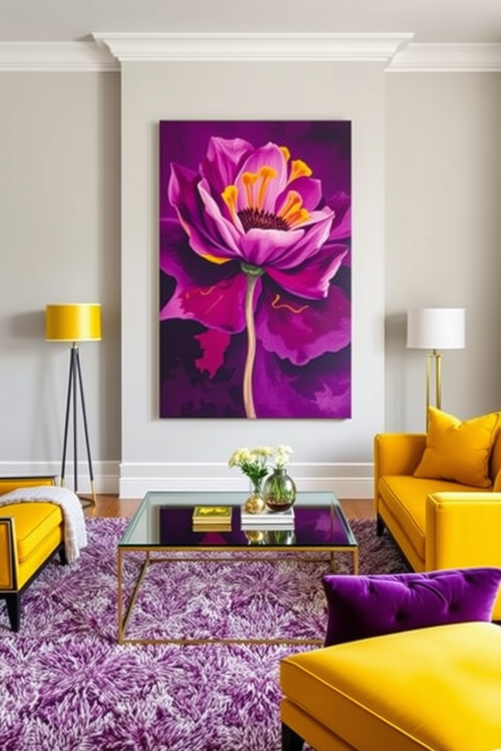 Plum Wall Painting Ideas 14