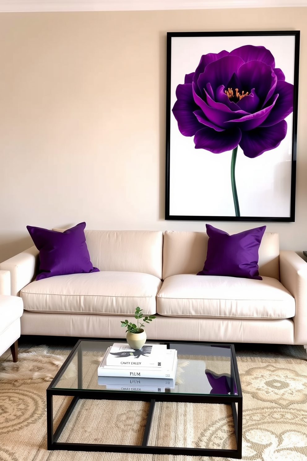 Plum Wall Painting Ideas 16