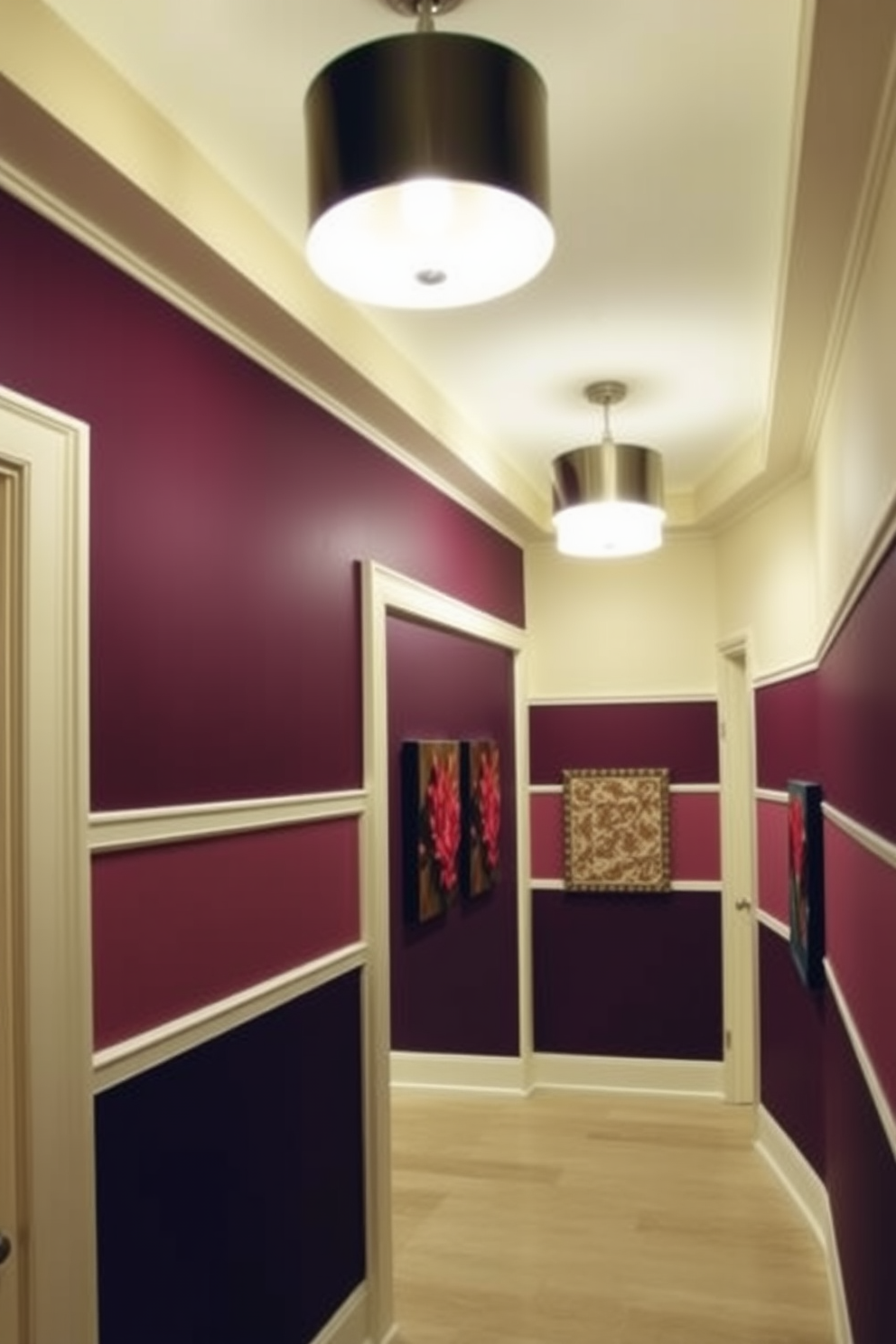 Plum Wall Painting Ideas 19