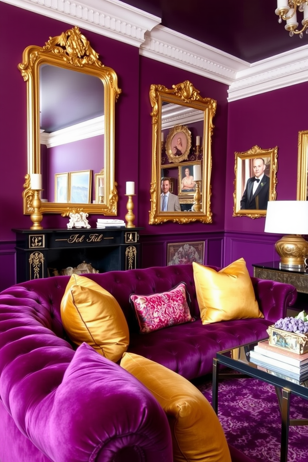 Plum Wall Painting Ideas 2