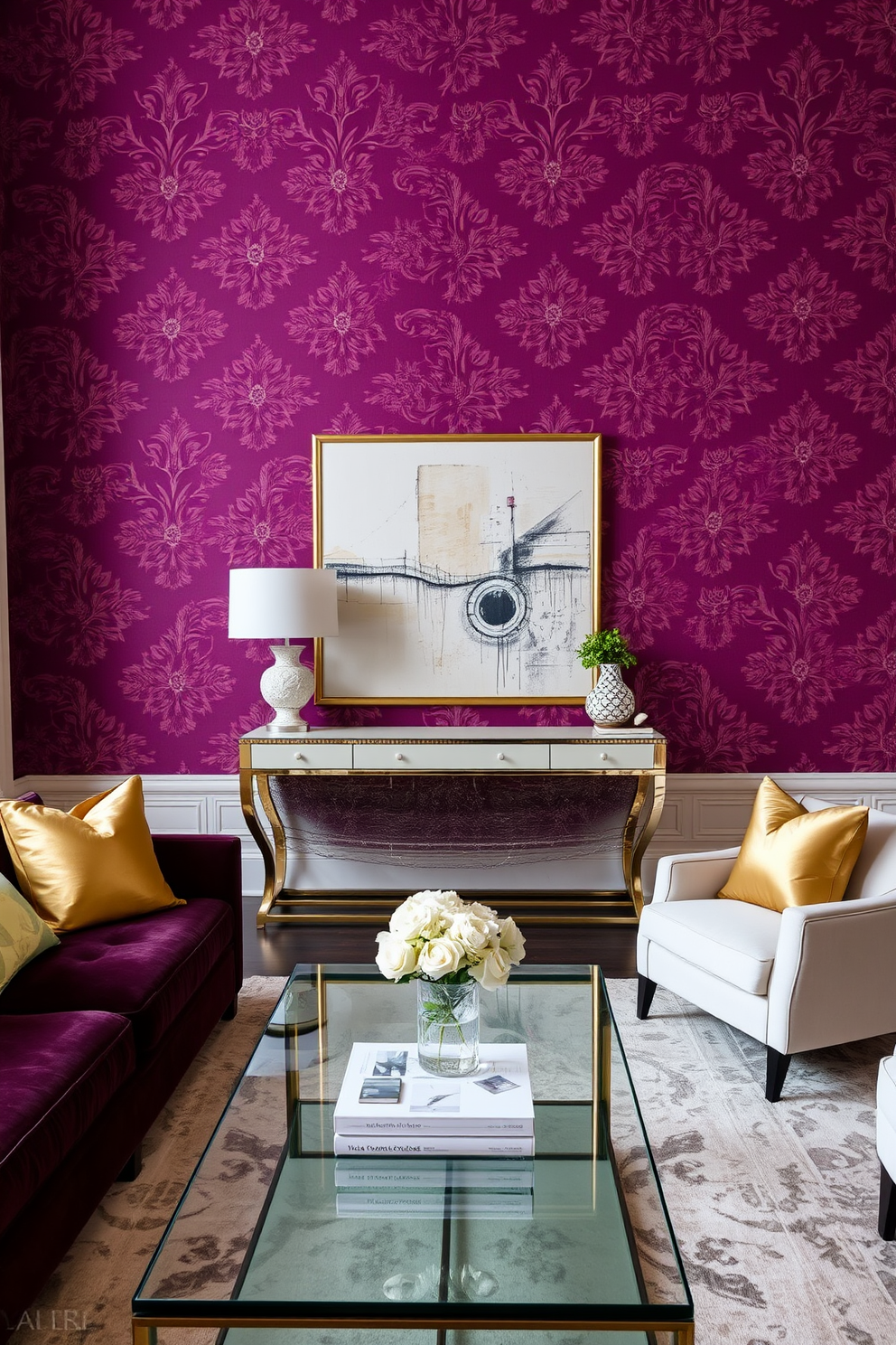 Plum Wall Painting Ideas 8