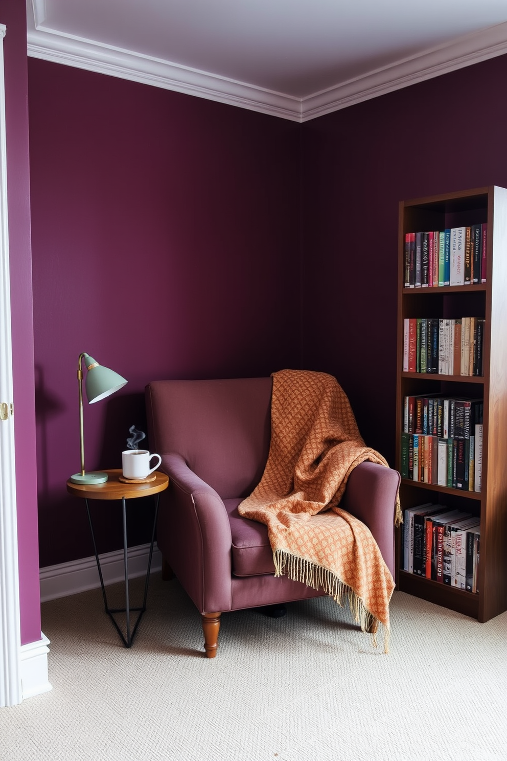 Plum Wall Painting Ideas 9