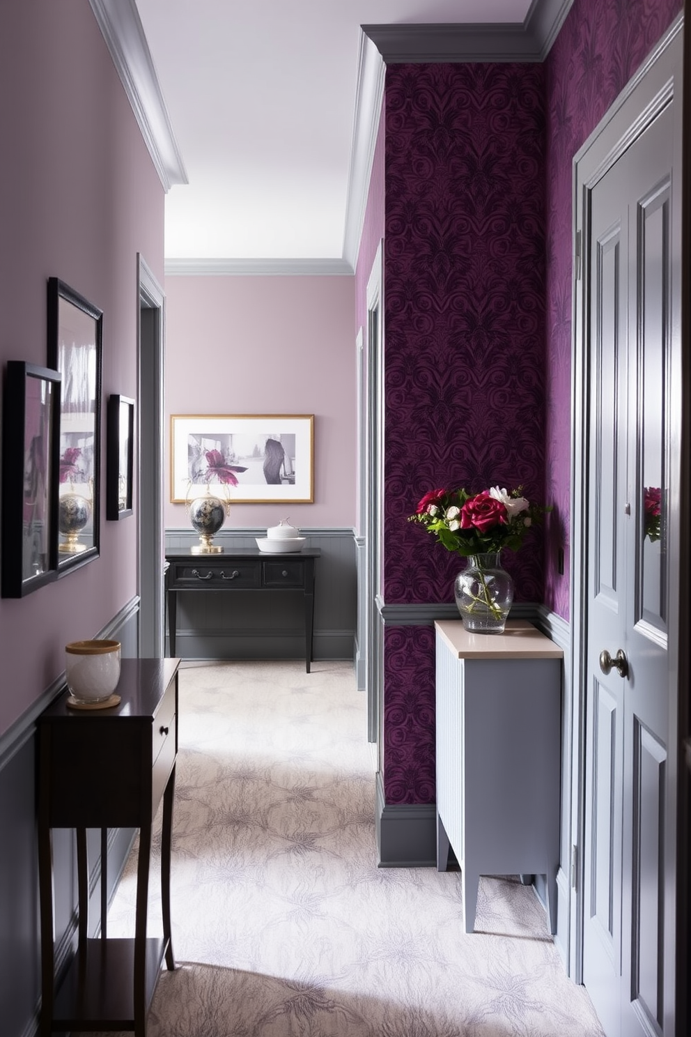 Plum Wallpaper Decorating Ideas 11