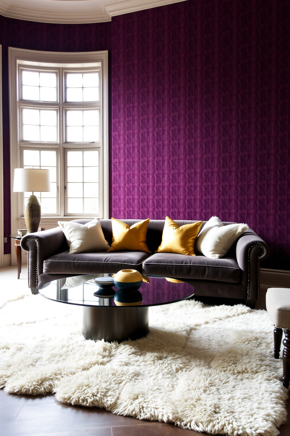 Plum Wallpaper Decorating Ideas 21