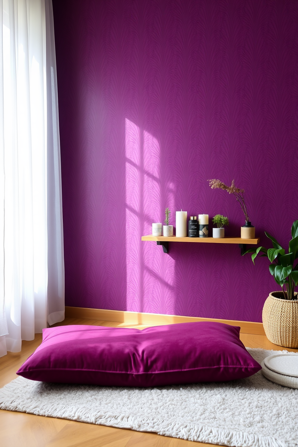 Plum Wallpaper Decorating Ideas 23