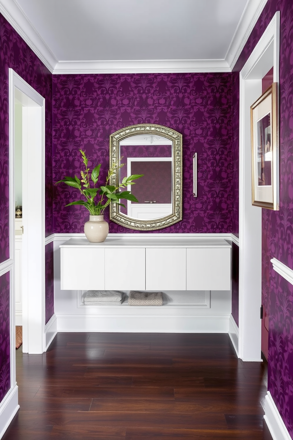 Plum Wallpaper Decorating Ideas 24