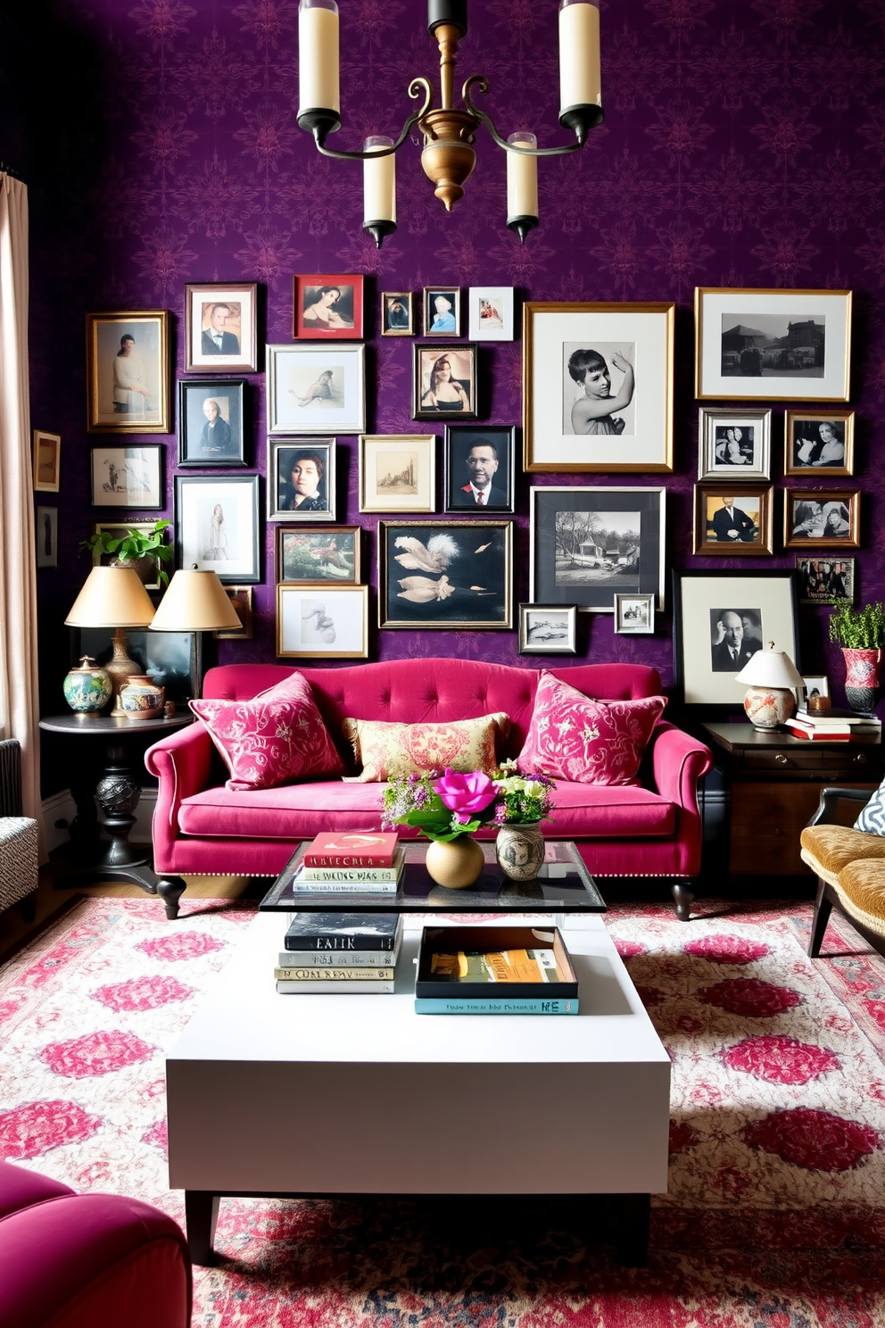 Plum Wallpaper Decorating Ideas 28