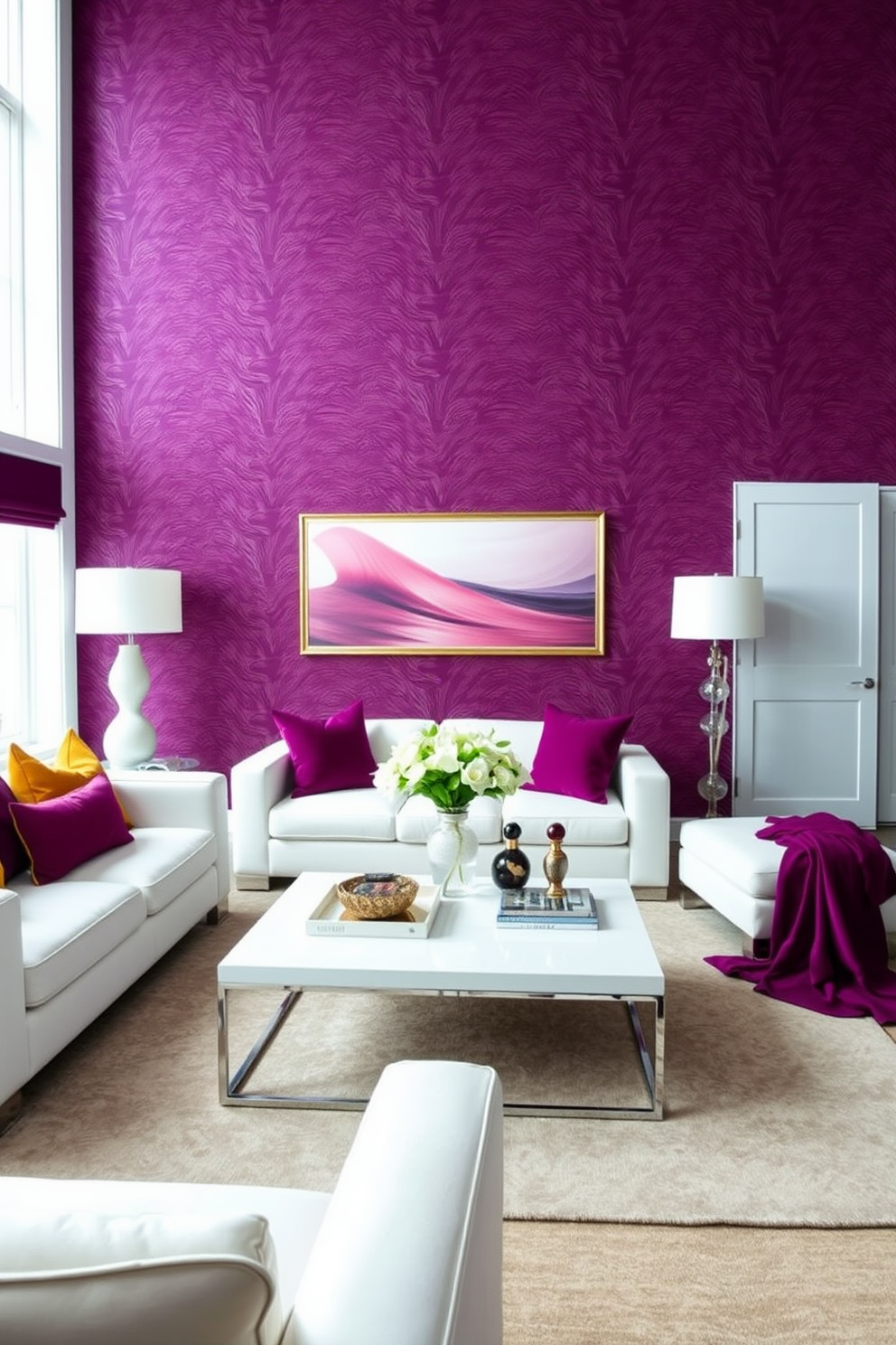 Plum Wallpaper Decorating Ideas 30