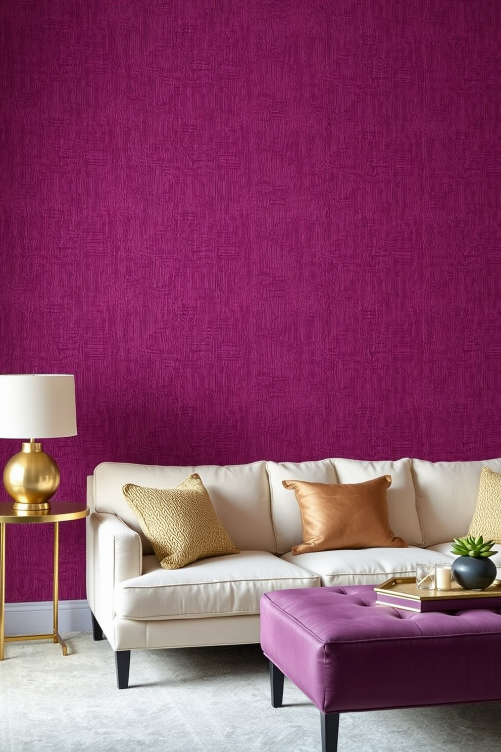 Plum Wallpaper Decorating Ideas 7