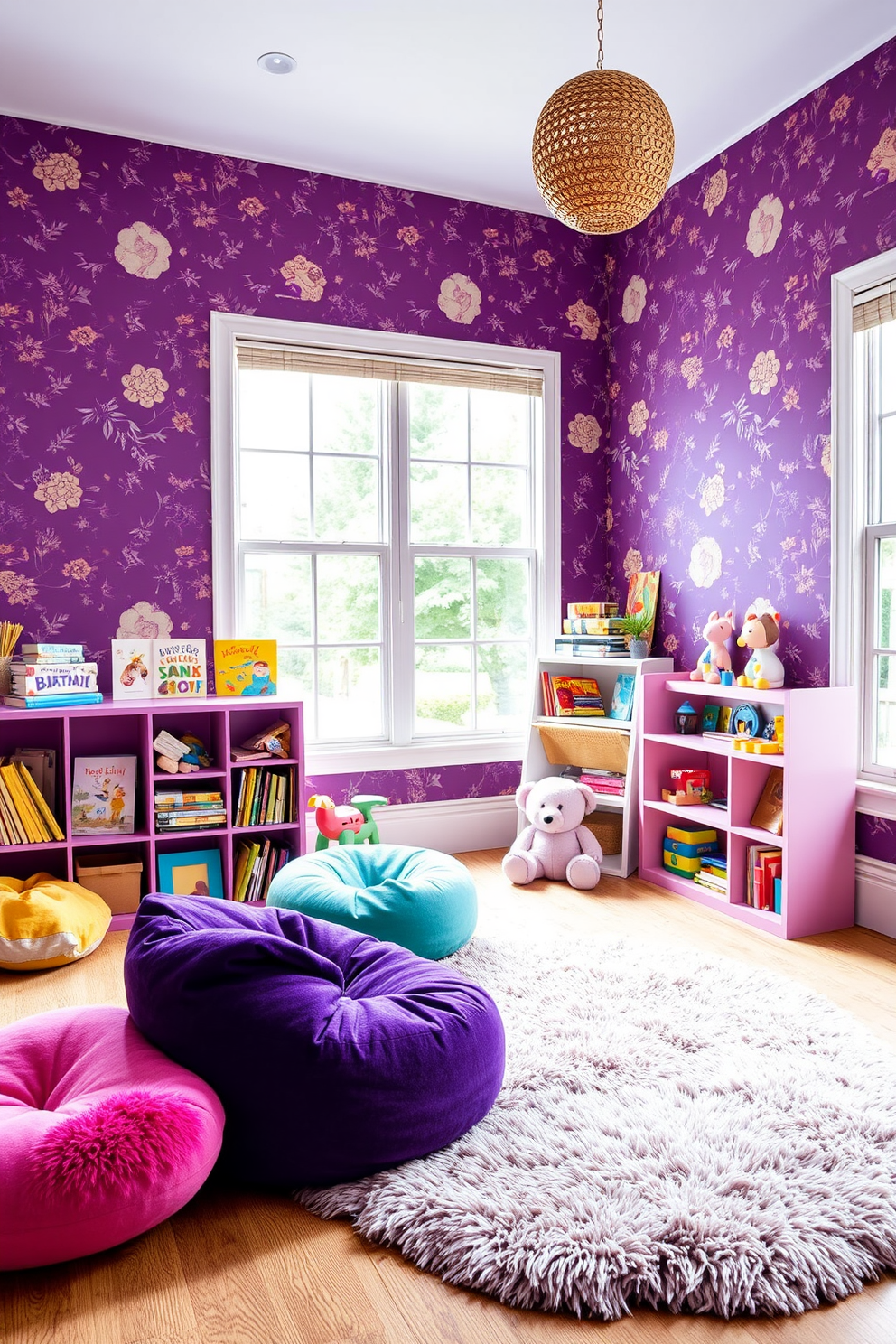 Plum Wallpaper Decorating Ideas 9