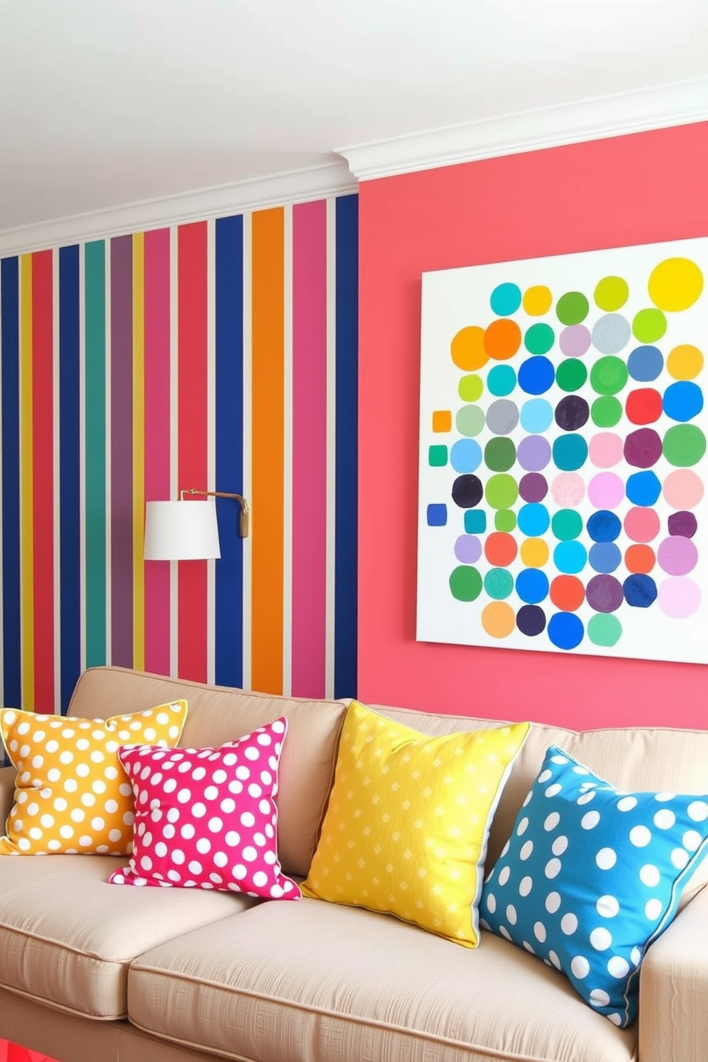 Polka Dot Wall Painting Ideas 12