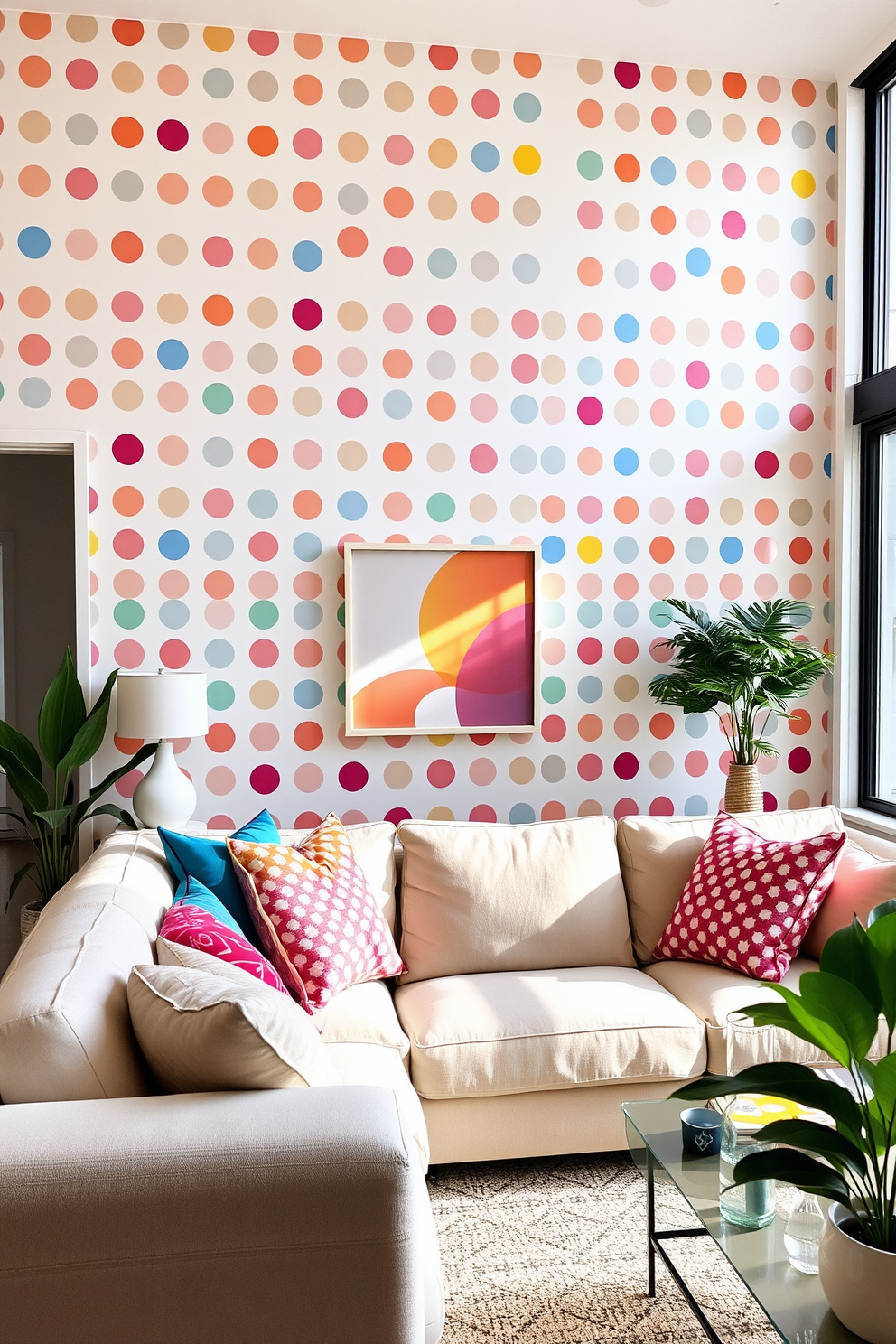 Polka Dot Wall Painting Ideas 13